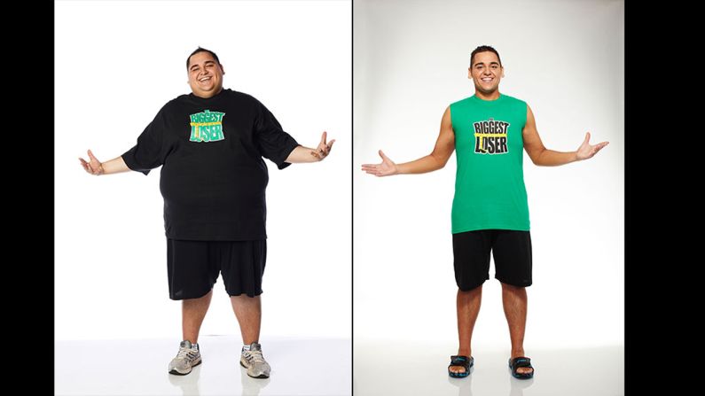 Season 13 champ Jeremy Britt lost an astonishing 199 pounds from a high of 389, effectively shedding more than half of his body weight during the 2012 competition. His weight loss was actually a family affair: his sister Conda competed with him and lost 115 pounds along the way, and his effort inspired his mom to lose 50 pounds as well.