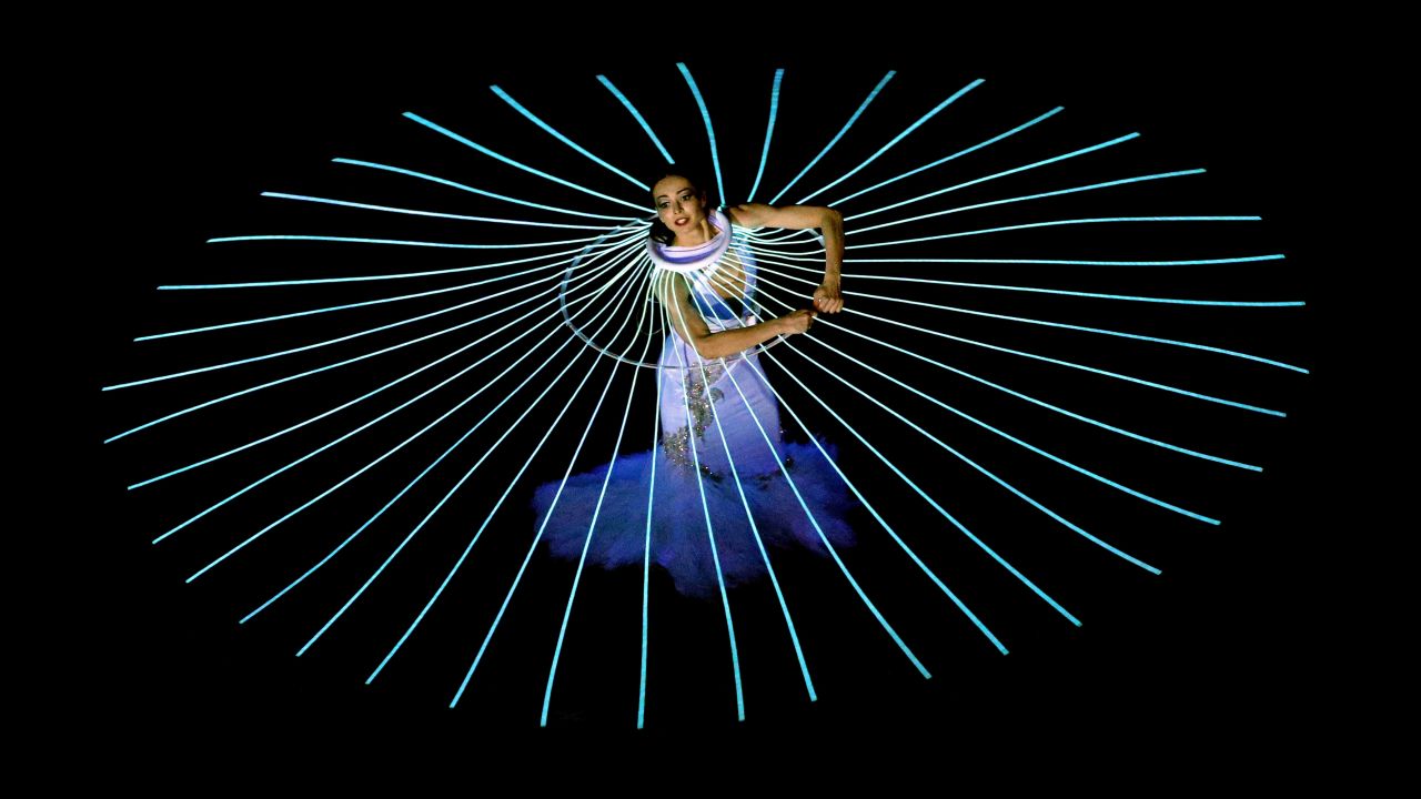 Ballet dancer Diana Vishneva performs during the ceremony.
