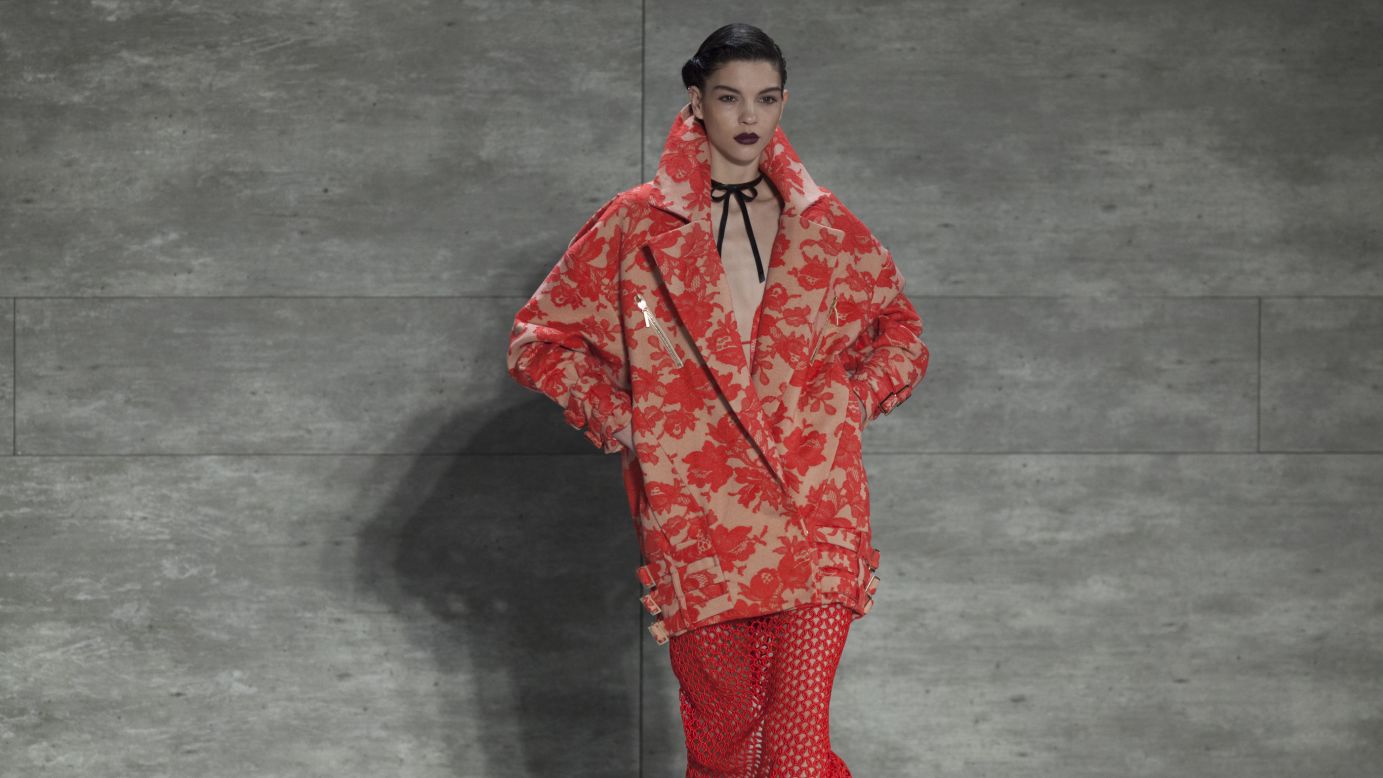 Oversized coats were one of the many themes at Zimmermann's show on February 7.