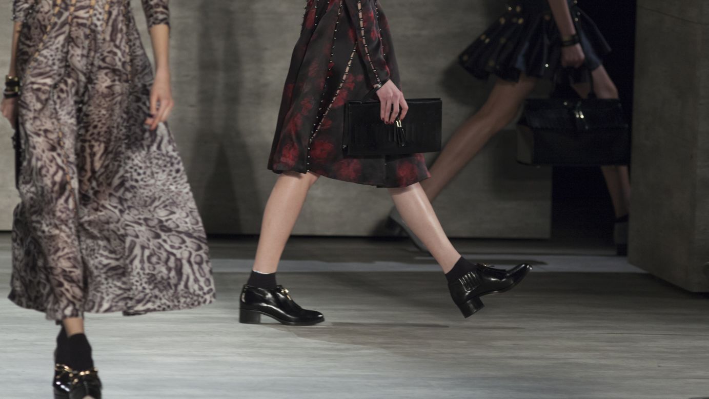 Menswear-inspired shoes, like these at Zimmermann, have been popping up all over the runways this season.