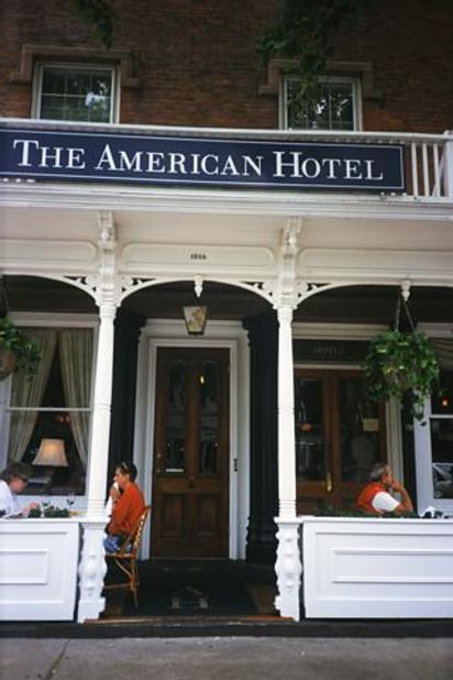 The Hamptons town of Sag Harbor is home to the romantic American Hotel, which dates back to 1846.