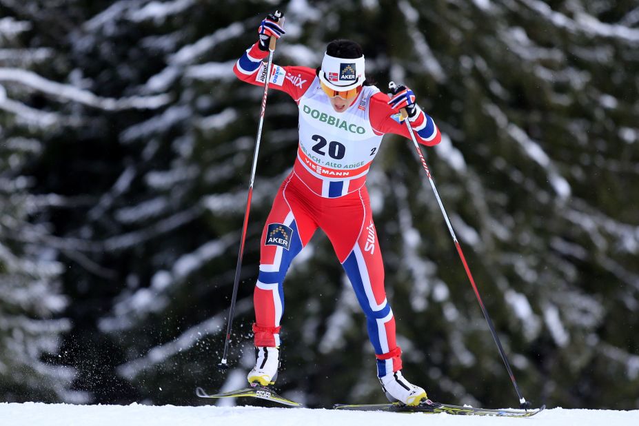 Norway's champion cross-country skier Marit Bjoergen became the most decorated female athlete in Winter Olympics history when she took home five medals from Sochi, three of them gold, to give the 33-year-old an overall total of 10.