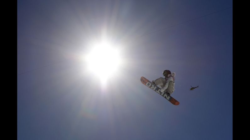 Sweden's Sven Thorgren competes in the men's slopestyle.