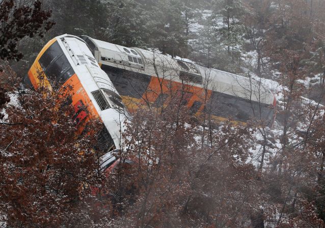 Authorities say the train was carrying 35 passengers and was traveling on a route between Saint-Benoit and Annot in a mountainous area of the department of the Alpes-de-Haute-Provence.