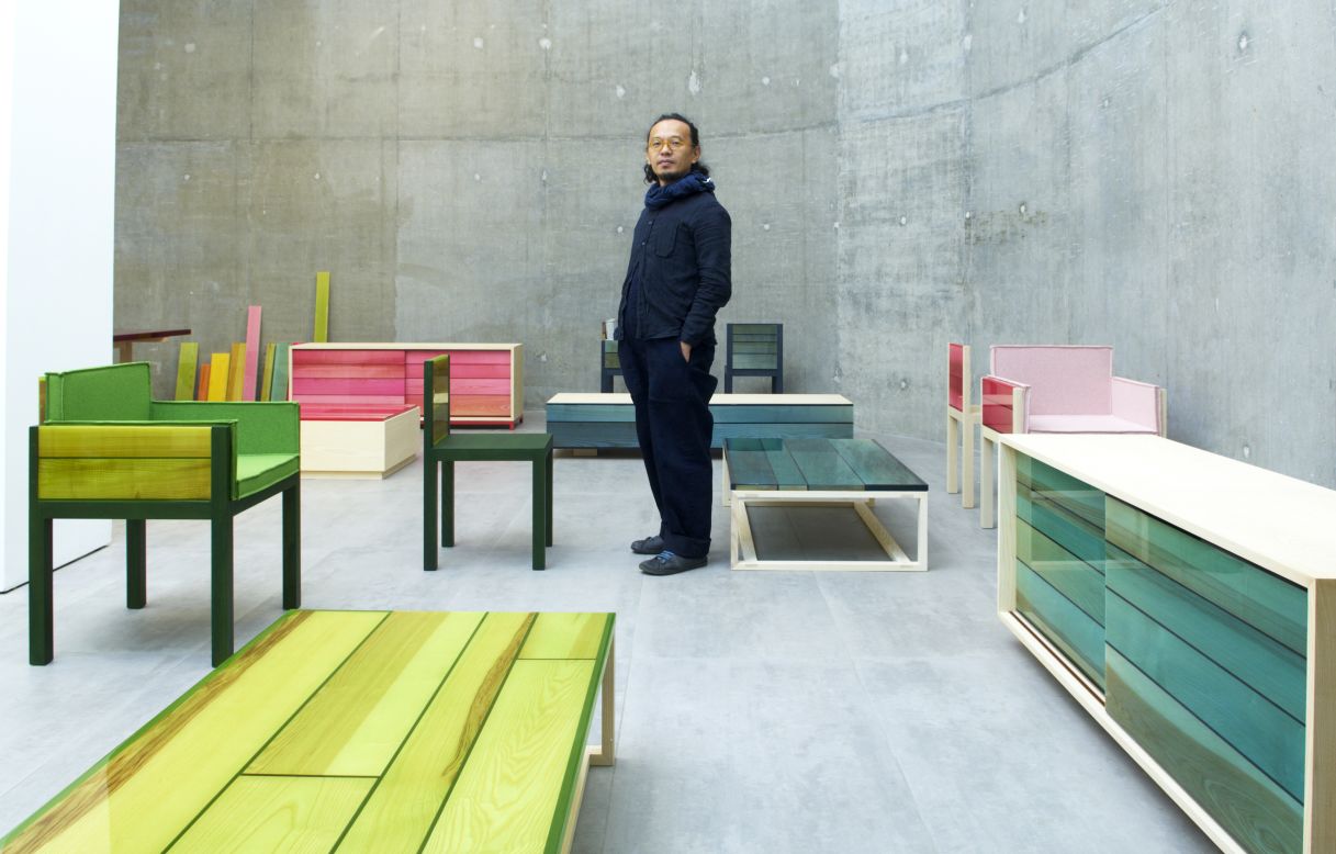 <em>Iro</em><br /><br />Japanese architect <a href="http://schemata.jp/" target="_blank" target="_blank">Jo Nagasaka</a> has designed a range of bright furniture, <a href="http://www.establishedandsons.com/" target="_blank" target="_blank">Iro</a>, named after the Japanese word for color. The vibrant collection follows Nagasaka's minimalistic style aesthetic, with flourish reserved for the neon-colored resin through which the natural grain of the wood is still visible. 