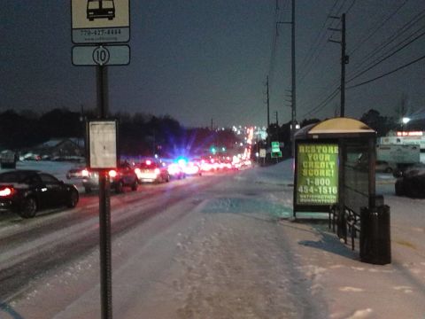<a href="http://ireport.cnn.com/docs/DOC-1079789">Charles Davidson</a> spent nearly seven hours in his car before running five miles home after Atlanta's last snow. This time, he plans to stay in his house from the start. <a href="http://www.cnn.com/2014/02/10/us/atlanta-snow-survival-tips-irpt/index.html">He and others stranded last time say they will be prepared.</a>