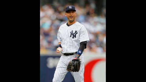 New York Yankees shortstop Derek Jeter is the son of a white mother and black father. "You'd go places and get stares," <a href="http://www.youtube.com/watch?v=JhxlKjQq3zY" target="_blank" target="_blank">he told Barbara Walters</a> about growing up biracial. "If you were just with one of your parents, people would give you a double-take because something just didn't seem right."