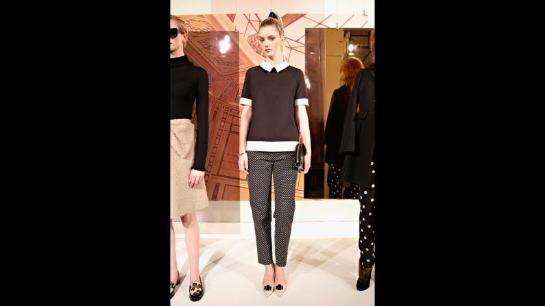 It might be considered casual in the most professional of offices, but this look from Kate Spade's presentation at Mercedes-Benz Fashion Week Fall 2014 would fit in among many modern offices.
