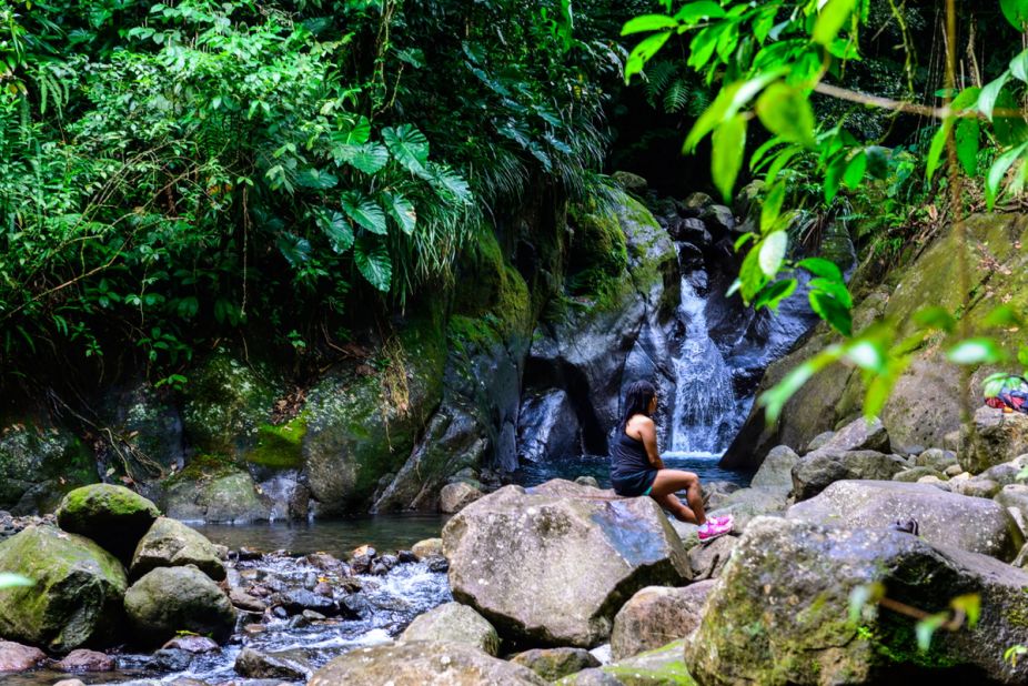 Guadeloupe National Park has more than 100 waterfalls. The most spectacular may be Les Chutes du Carbet, a series of three waterfalls reaching 360 feet.