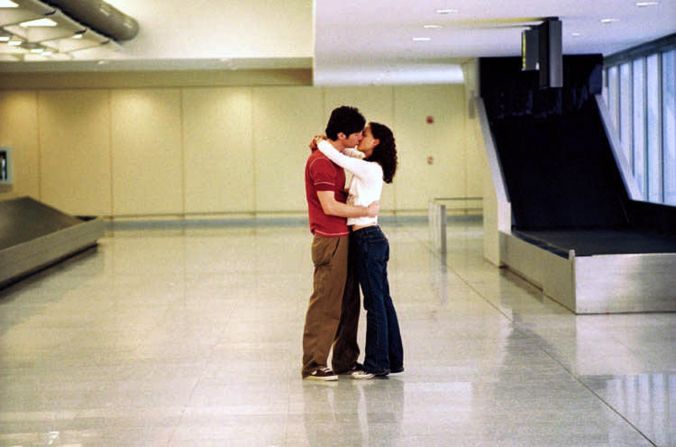 Heavily medicated Andrew Largeman (Zach Braff, who wrote and directed the film) and pathological liar Sam (Natalie Portman) say goodbye -- and hello again -- at the airport, not knowing what they'll do next. 
