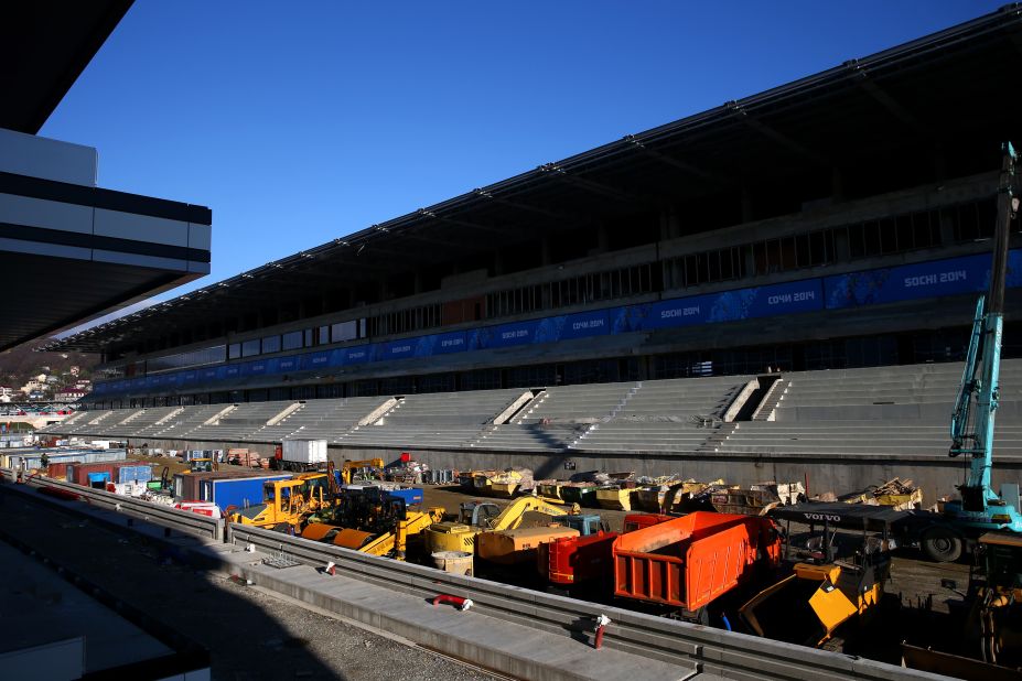 Another major project that has yet to be finished is the city's Formula One track. Sochi is scheduled to host its first F1 race in October 2014.