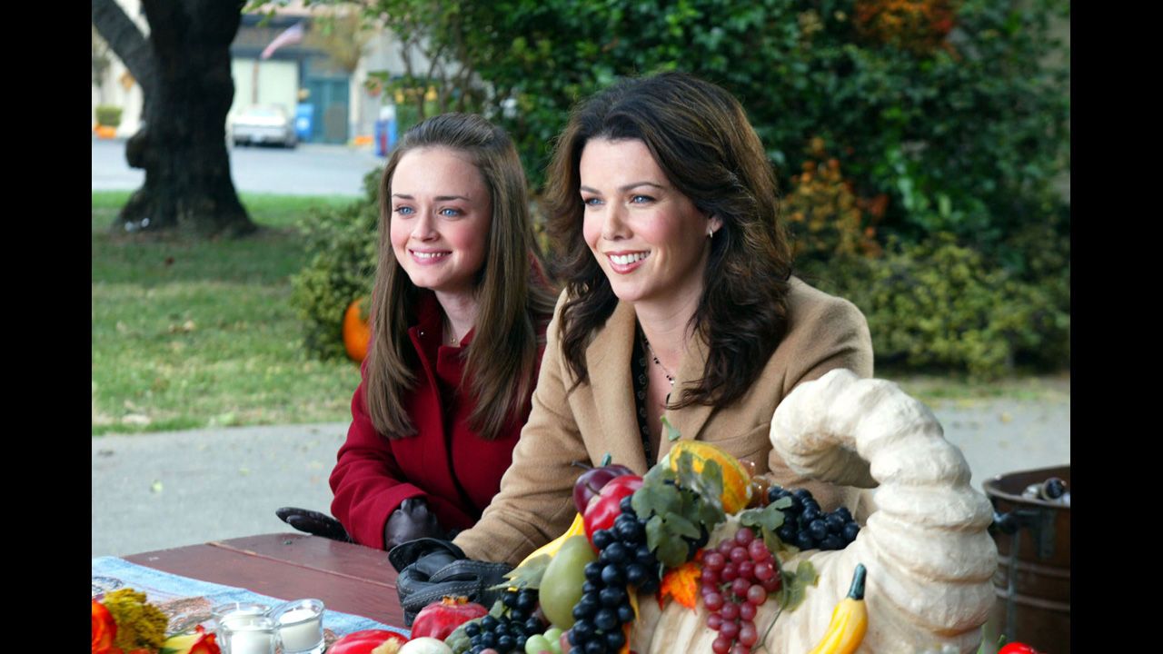 Lauren Graham, right, as Lorelai Gilmore, who ran and later owned an inn, in "Gilmore Girls." 