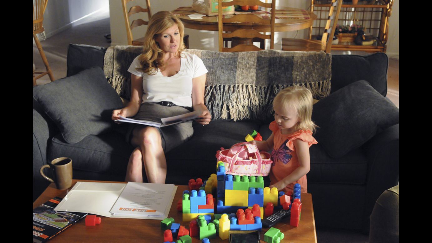 Connie Britton as Tami Taylor, a guidance counselor turned principal, in "Friday Night Lights." 