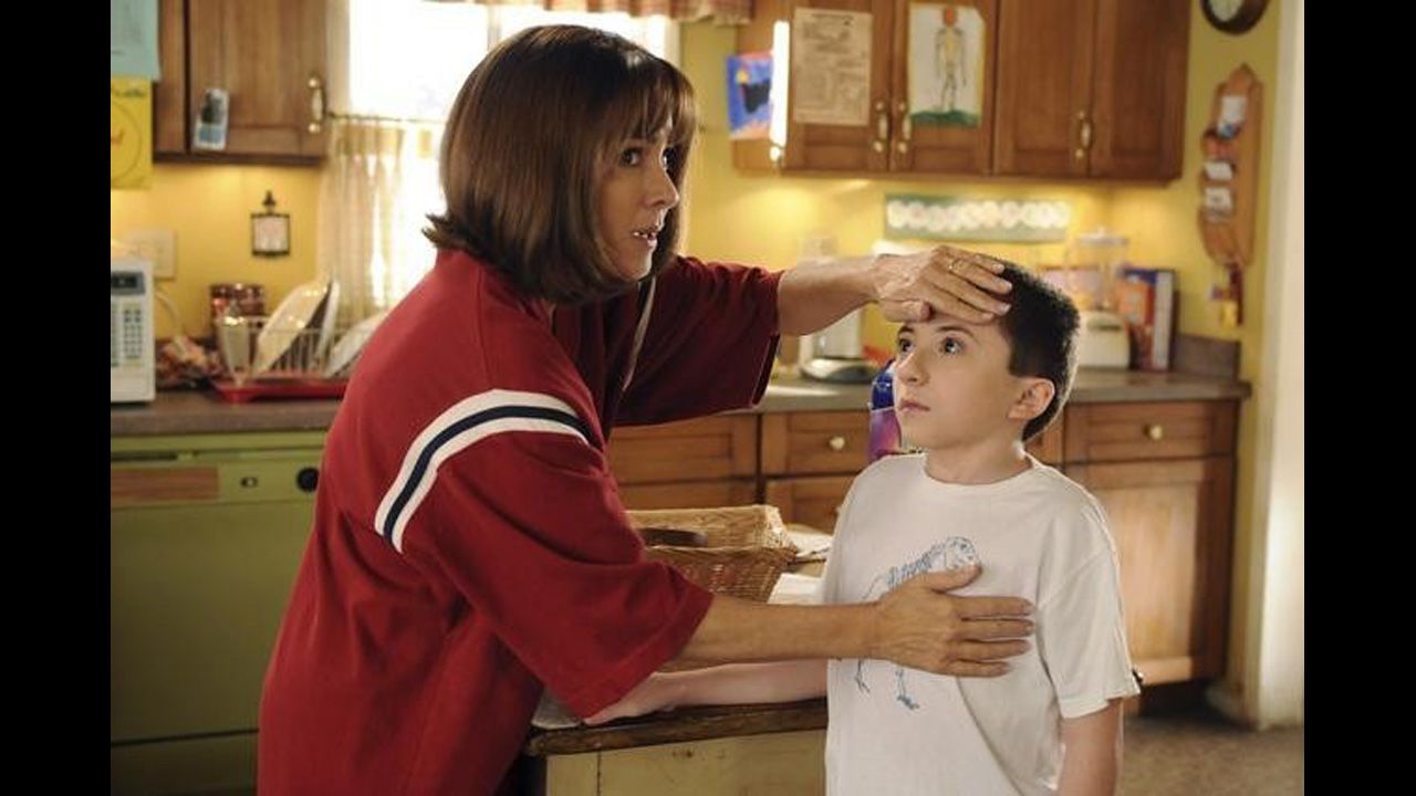Patricia Heaton as Frankie Heck, a car saleswoman, and later a dental hygienist in "The Middle."