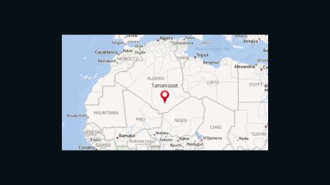 Map: Algeria plane crash