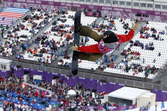 Christian Haller of Switzerland competes in the men's halfpipe on February 11.
