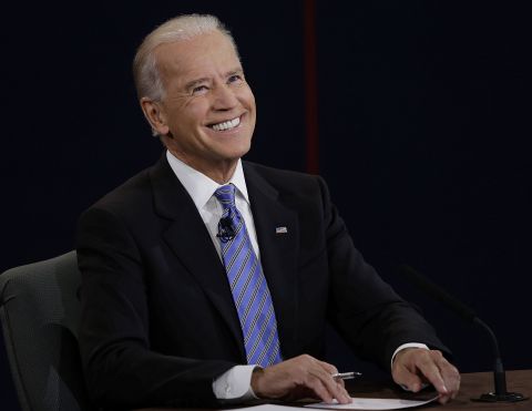 Joe Biden reacts to a question during the 2012 vice presidential debate with Republican Rep. Paul Ryan at Centre College in Danville, Kentucky. Click through the images to see Biden being Biden.