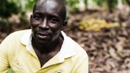 Cocoa farmer François Ekra owns a seven-hectare plantation in the Ivory Coast