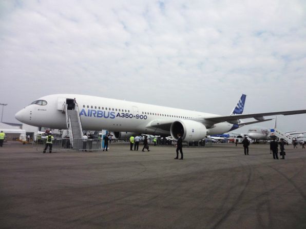 Airbus touts its A350 XWB as the "new-generation wide body jetliner shaping efficiency for the future of air travel."