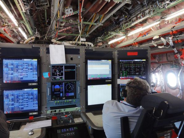 Flight control instruments on board the test A350 can transmit live data back to Airbus headquarters in Toulouse, France.