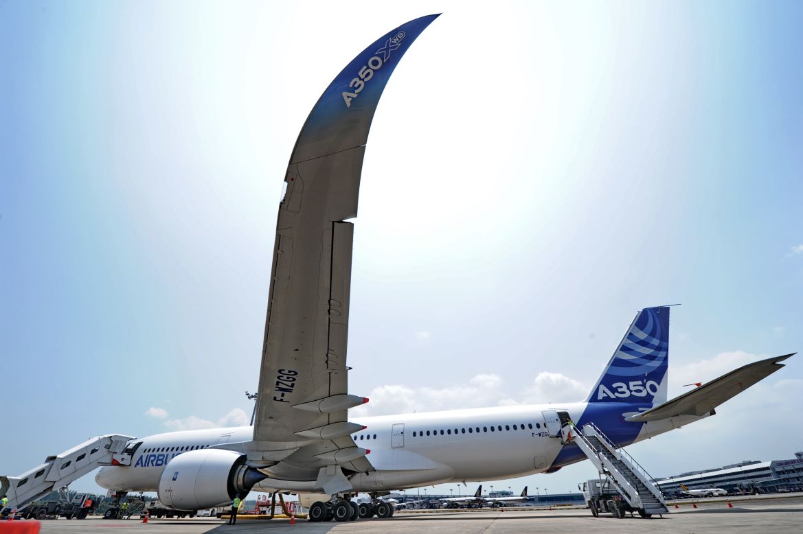 Airbus's fuel-efficient,  new wide-bodied jet is seen as a competitor to Boeing's Dreamliner. 