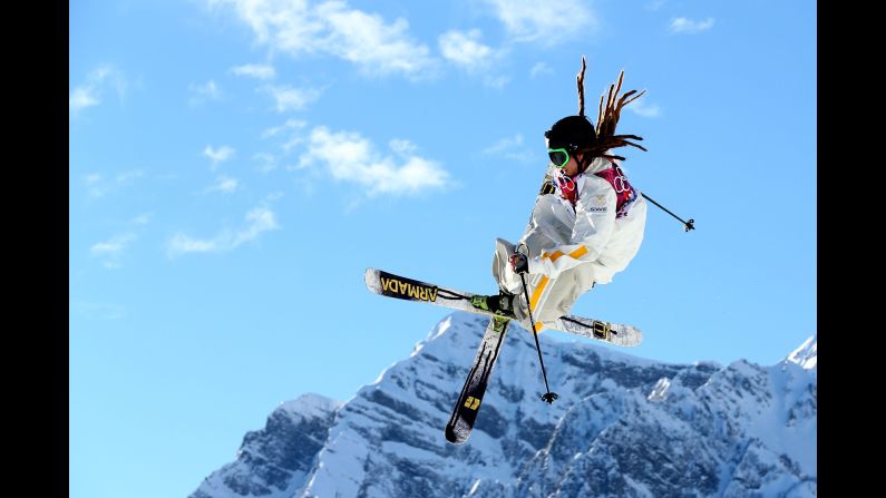 Skier Henrik Harlaut of Sweden competes in the men's slopestyle on February 13.