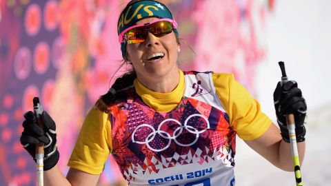 Cross-country skier Esther Bottomley of Australia competes in the women's 10-kilometer classic on February 13.