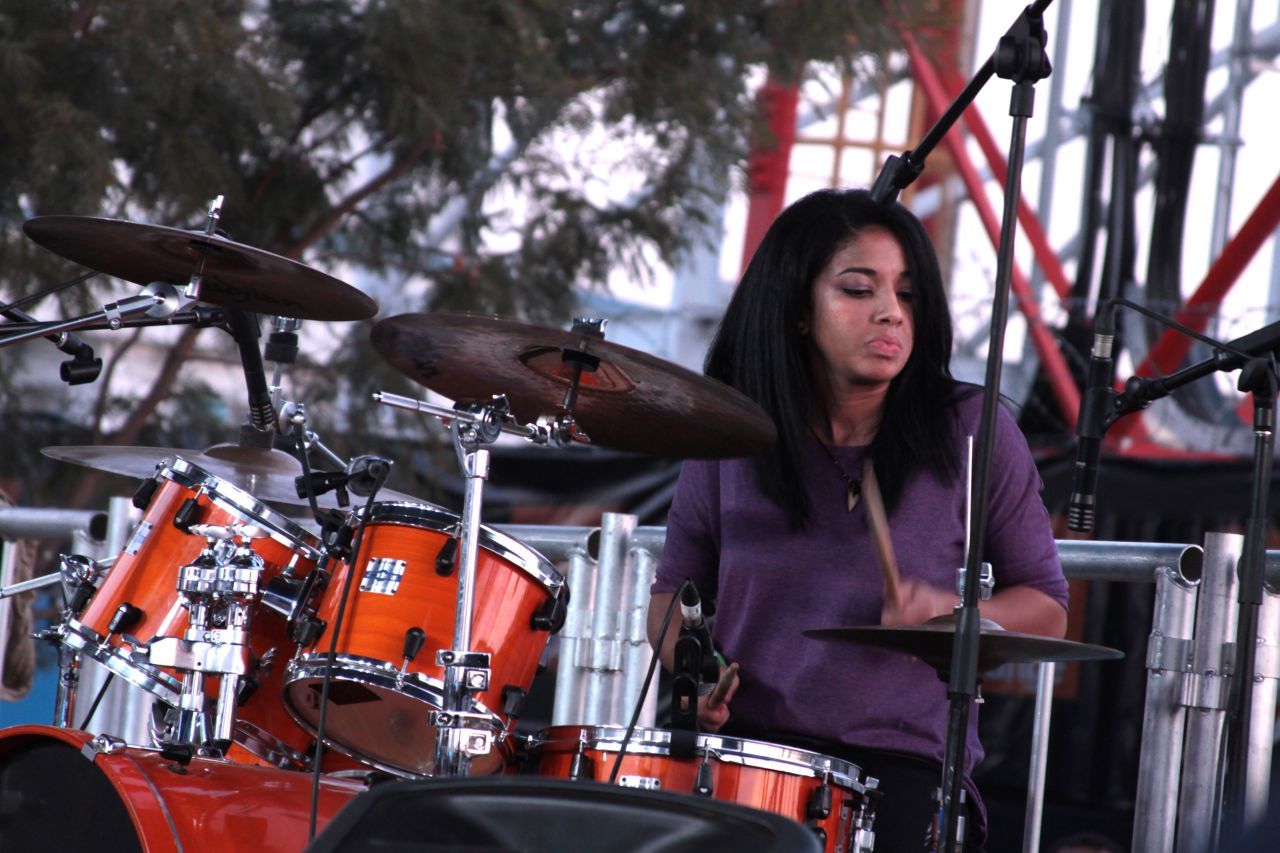 Skinflint's new drummer, Alessandra Sbrana, is a rare female musician in Botswana's rock scene.<br />One female rock fan, Katie, told CNN: "I just enjoy it. It's a happy feeling. If you knew my brothers and sisters, it's something that we are as a family.