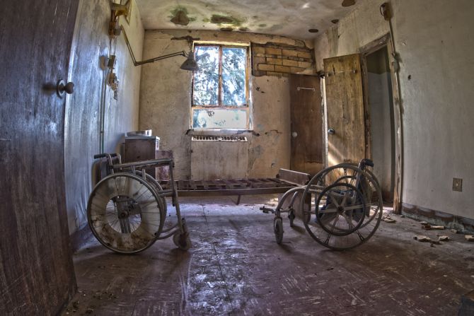 The hospital closed in the 1980's and is available for paranormal investigations and film making by reservation. Photographer <a >Bill R. Carter</a> visited in July. He made this picture with a high-dynamic range filter.