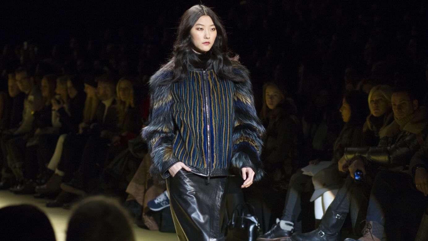 J. Mendel's collection was a colorful parade of furs.