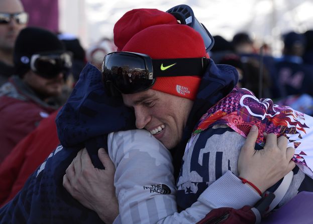 The winners did not hide their emotions. It was a historic moment -- the U.S. has previously only won all three medals in the 2002 men's halfpipe snowboard competition and the 1956 men's individual figure skating singles.
