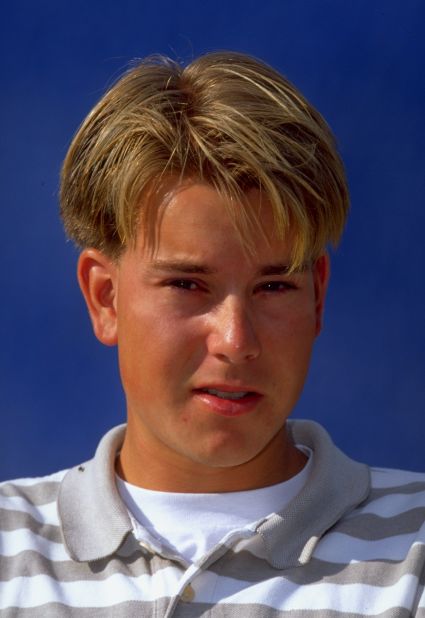 Stenson pictured in 1999, a year after turning professional. 
