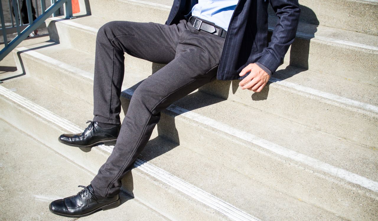 Betabrand is a a crowd-funding clothing company where customers fund and vote on what gets made and sold. These are the Dress Pant Sweatpants. Your co-workers will never know.