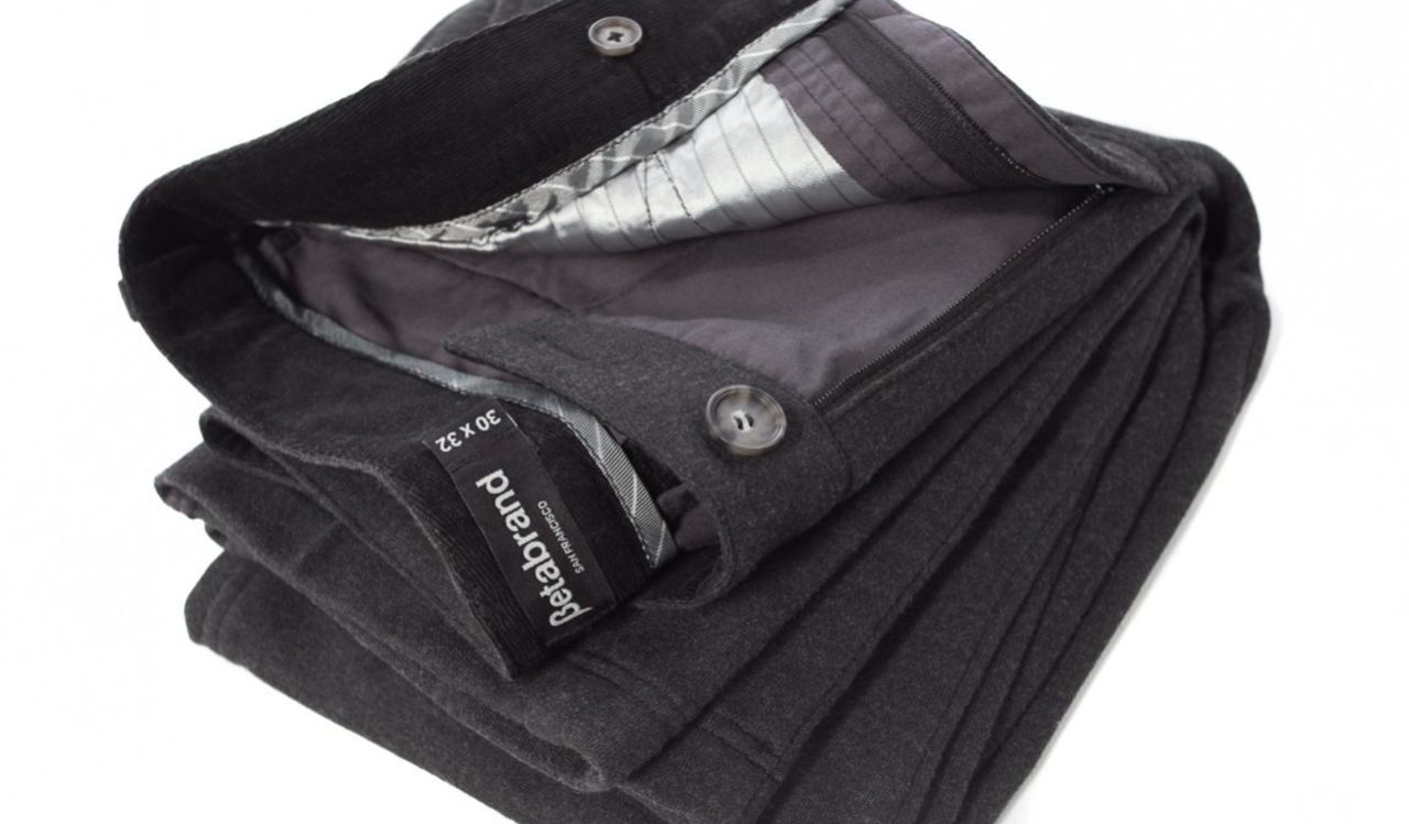 Betabrand Dress Pant Sweatpants have that special second inside waist button ... so you know they're fancy!