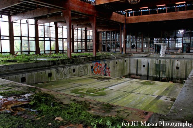 <a >Jill Massa</a> visited the abandoned Grossinger's Catskill Resort Hotel in Liberty, New York, back in September 2011. "I feel like photographers like myself might like the decay of the buildings left how they once were, but unfortunately many abandoned buildings have too much graffiti because too many kids go and vandalize them. It's upsetting," she said. 