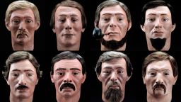 Facial reconstructions of the crew of the Hunley. 
