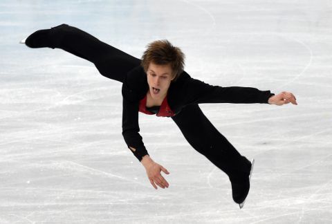 Czech figure skater Tomas Verner competes oon February 14.