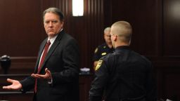 Michael Dunn reacts after the verdict is read in Jacksonville, Florida, on Saturday, Feburary 15.