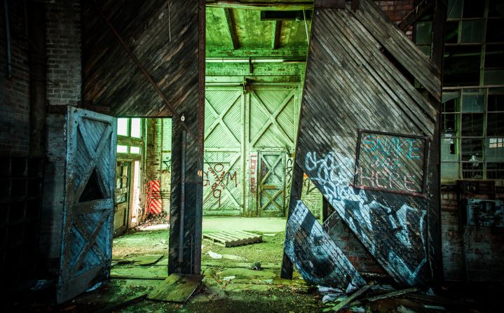 Here is a shot of the inside of the Milwaukee Solvay Coke and Gas building in Wisconsin.