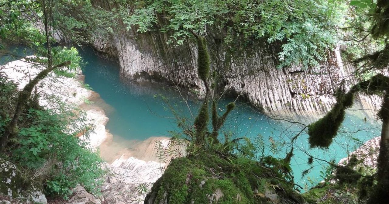 Within the Sochi region, the Caucasian Biosphere Reserve is the second largest of its kind within Europe. Devil's Gate Canyon (pictured) has five-meter-deep freshwater pools for swimming.