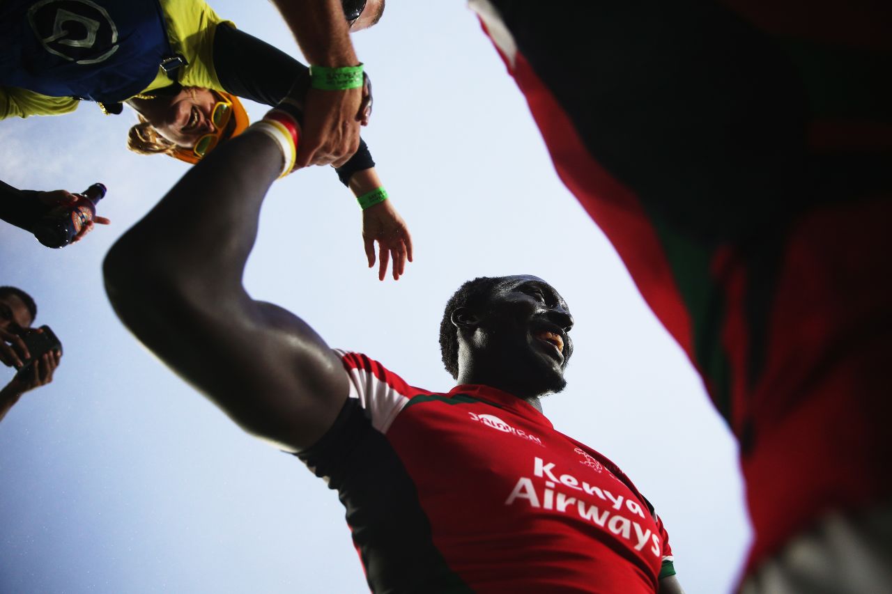 Kenyan rugby star Humphrey Kayange is in the midst of the HSBC Sevens World Series circuit, which ends in May with the finale in England.