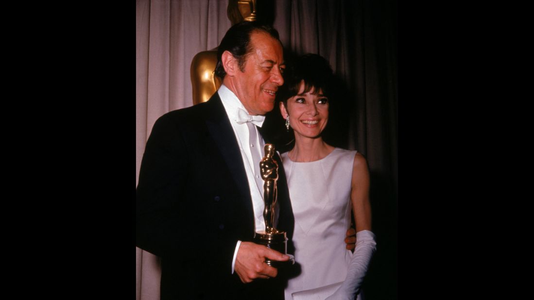 <strong>Rex Harrison (1965):</strong> Who didn't fall in love with "My Fair Lady"? The academy sure did. Rex Harrison took the best actor prize for his role as Henry Higgins at the 1965 ceremony, and the musical won best picture honors, among others. But Audrey Hepburn's performance has Eliza Doolittle wasn't even nominated -- the Oscar went to Julie Andrews for "Mary Poppins."