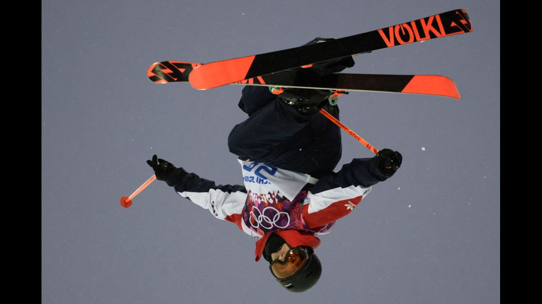 British skier Murray Buchan competes in the men's halfpipe on February 18.
