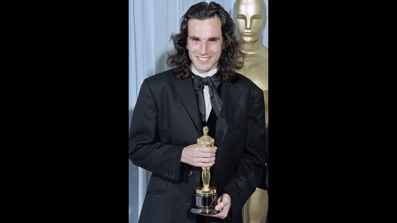 <strong>Daniel Day-Lewis (1990):</strong> Before Daniel Day-Lewis became so revered he could strike fear in the hearts of Oscar competitors, the British performer proved his mettle with the biopic "My Left Foot," earning his first best actor Oscar. It was no easy task: Day-Lewis was up against Morgan Freeman in "Driving Miss Daisy," Kenneth Branagh in "Henry V," Tom Cruise in "Born on the Fourth of July" and Robin Williams in "Dead Poets Society."