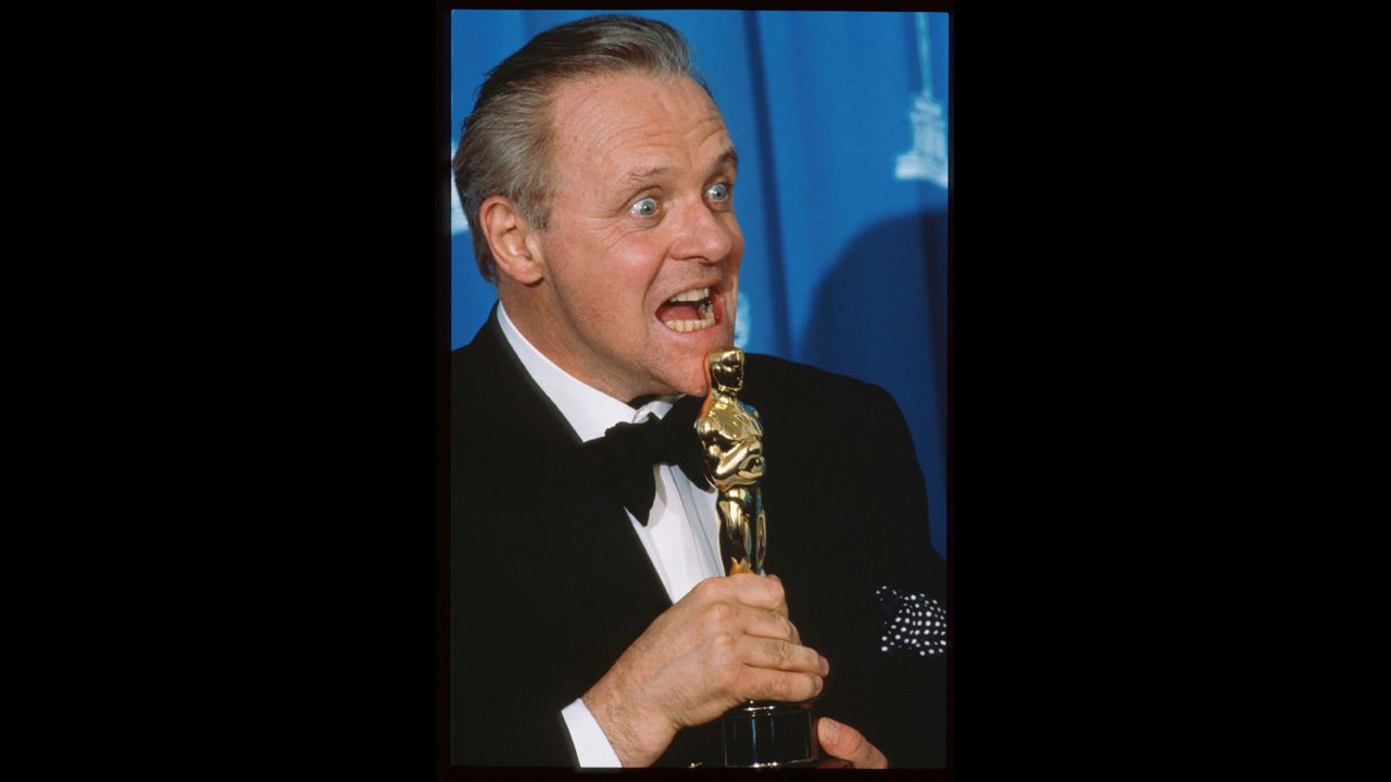 <strong>Anthony Hopkins (1992):</strong> Anthony Hopkins absolutely killed as Hannibal Lecter in "The Silence of the Lambs," so it wasn't surprising that he secured the best actor Oscar for the role.