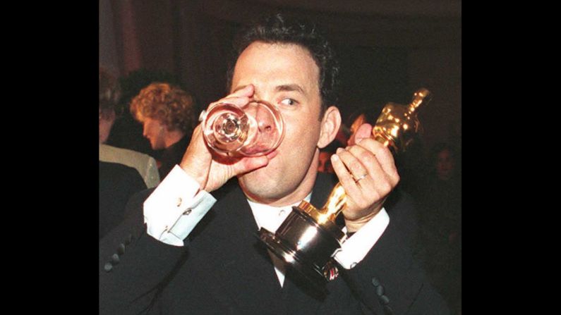 <strong>Tom Hanks (1995):</strong> Tom Hanks proved his versatility when he won the best actor Oscar for the second year in a row. His prize this time was for his performance as the mentally challenged but indefatigable "Forrest Gump."