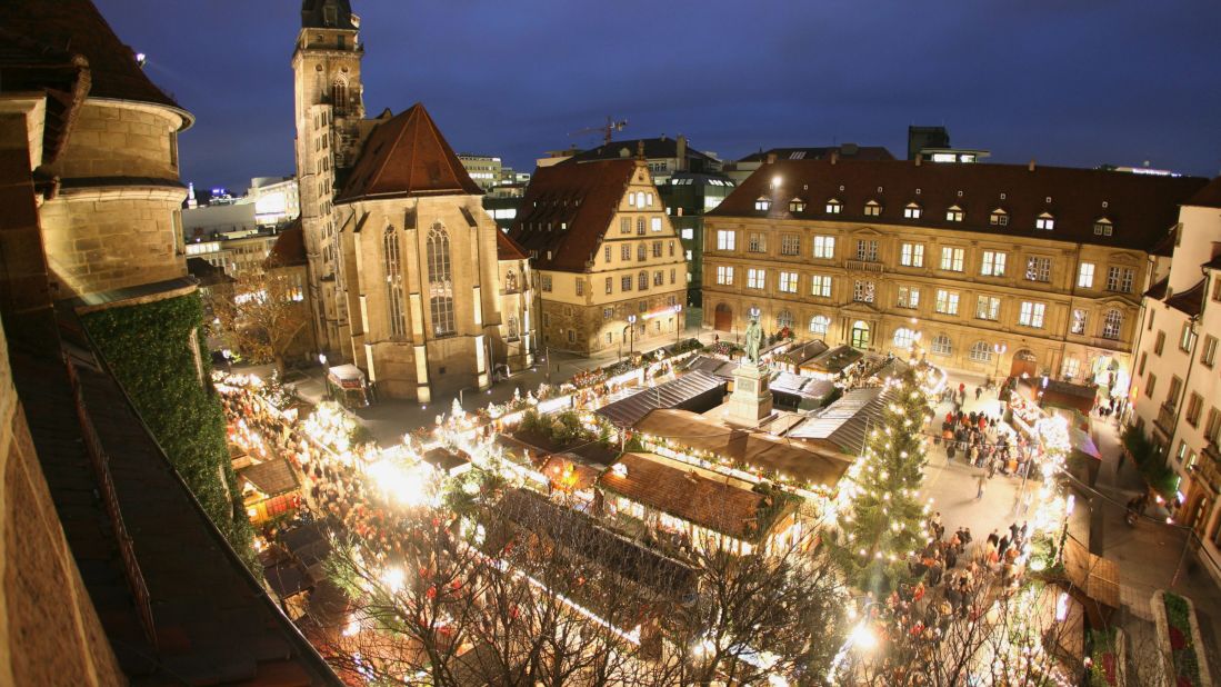 While Stuttgart, Germany's, Christmas market offers far more than food, traditional German fare makes this market a tremendous shopping compromise in December.