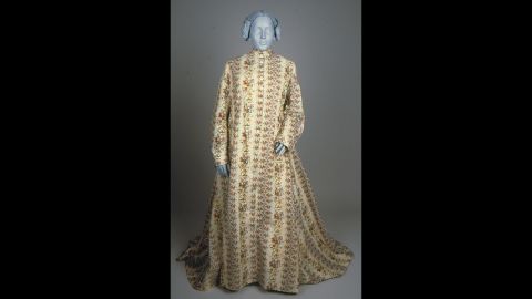 American women of the Victorian era would wear an "indoor wrapper" while hosting female friends in their homes for polite conversation or needlepointing.
