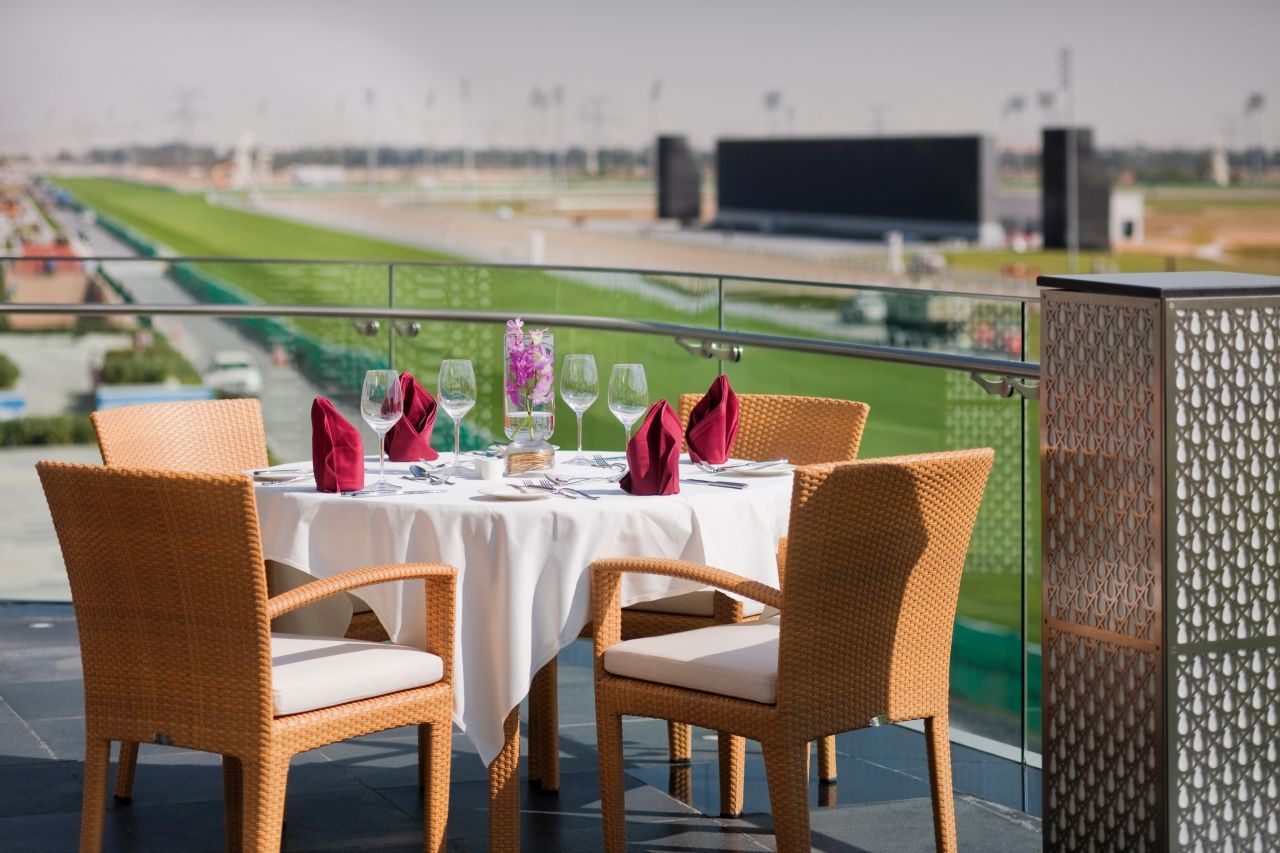 The Farriers Restaurant sits just yards from the point at which millions of dollars will be won on the track when the 2014 Dubai World Cup takes place. 