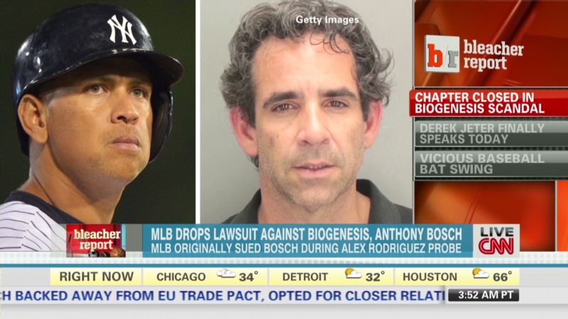 MLB drops Bosch biogenesis lawsuit